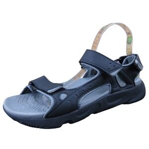 Hurley Odessa Men's 9 Black Gray Strap Sandals Casual Walking Adjustable Comfort
